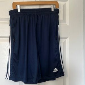 Mens Adidas Climalite 10” Inseam Shorts- Navy XL
